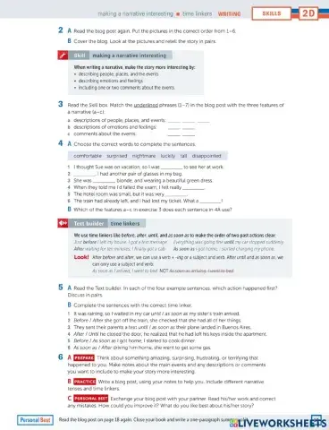 Making a narrative interesting 1