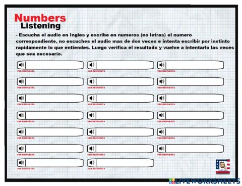 Numbers Listening