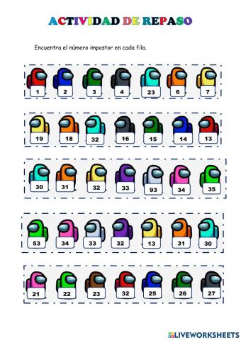 Secuencias de numeros