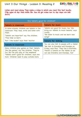 U3 Lesson 3 Reading 2