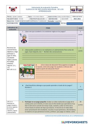 Examen segundo quimestre