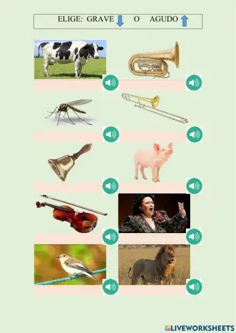 Sonido agudo o grave