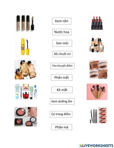 Makeup and beauty products