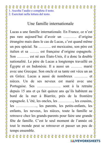 Une famille internationale