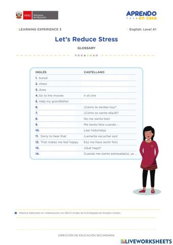 Let's reduce stress