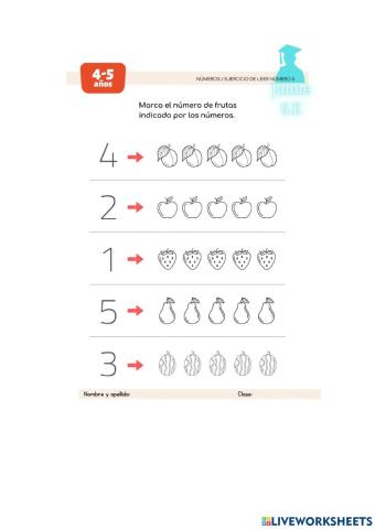Matemáticas 4-5 años