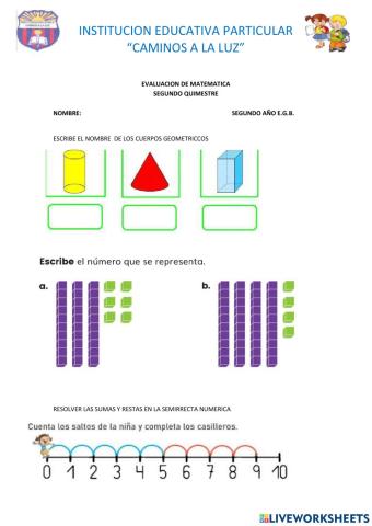 Evaluacion final de matematicas