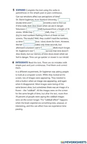 Simple past vs past continuous