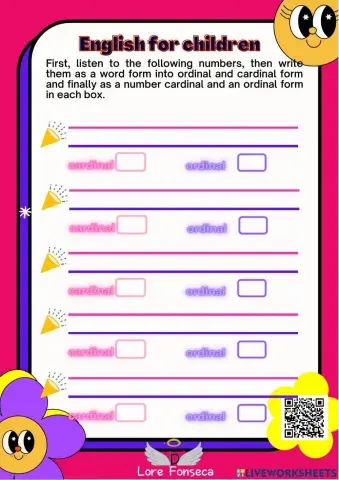 Ordinal al cardinal numbers form 100 - 1000
