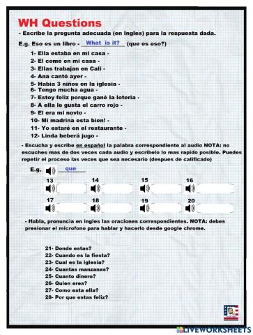 Wh questions