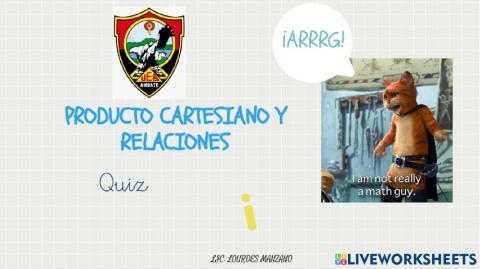 Producto cartesiano y relaciones