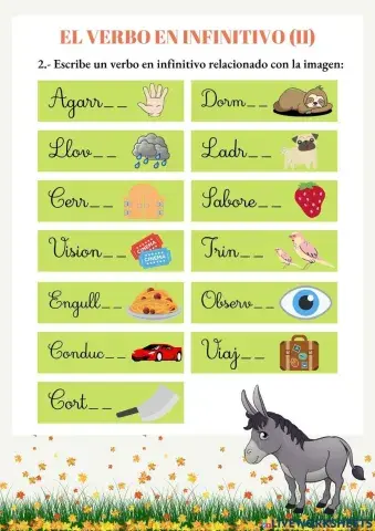 El verbo en infinitivo (ii)
