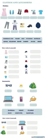 Clothes and accesories