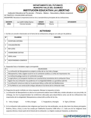 Civilizaciones antiguas