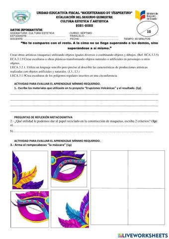 Educacion culturl y artistica