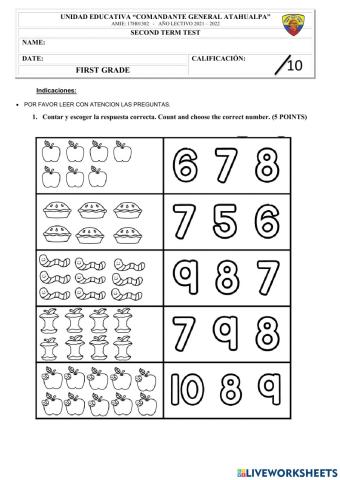 English Test EXAM Grade COGNA
