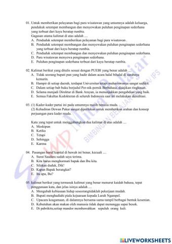 Post test b.indo unpad undip