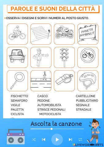 Educazione stradale: i suoni e i rumori