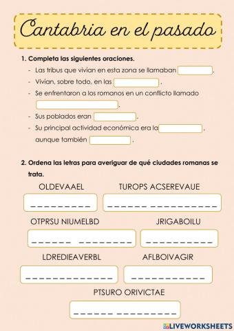 Cantabria en el pasado