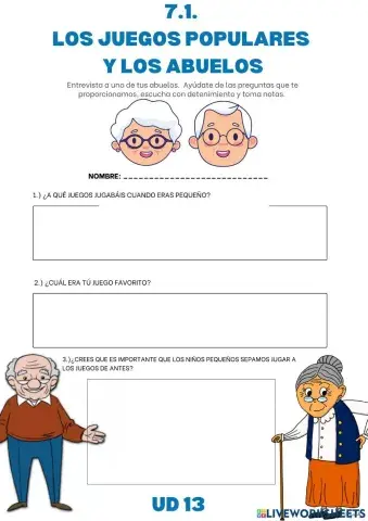 Sesión 7.1: Entrevista a un abuelo UD13