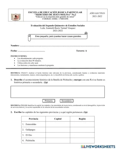 AC Evaluación de sociales