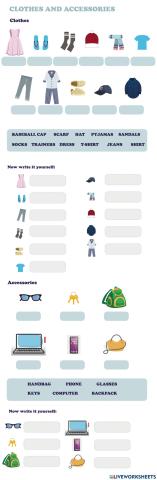 Clothes and accessories