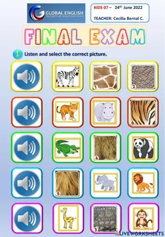 Kids 07 - final exam