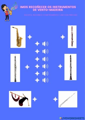 Recoñecemos os instrumentos de vento-madeira