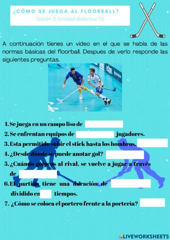 ¿Cómo se juega al floorball?