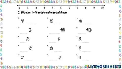 Bilangan Sebelum Sesudah 1-10 C
