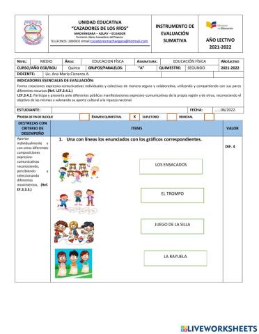 Examen cultura fisica