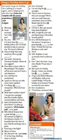 At the travel's agent