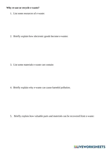 Why we use or recycle e-waste?