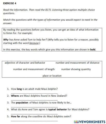IE1, Unit 1, listening, exercise 4