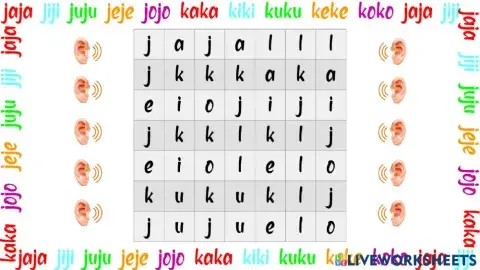 Cari Kata jajijujejo - kakikukeko