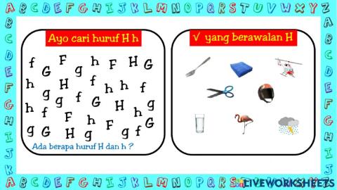 Cari Huruf Awal H