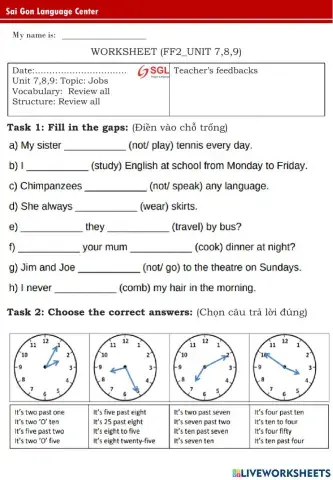 FF2 - Review U7,8,9 - Marrow (25-6-2022)