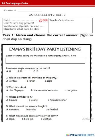 FF2 - Unit 7 - Beet (25-7-2022)