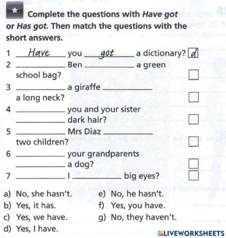 Have got Vs. Has got Grammar