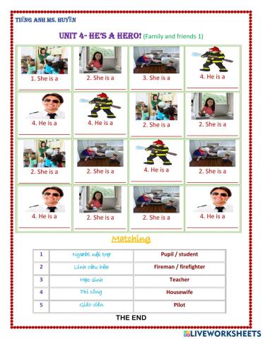 Unit 4. he's a hero!