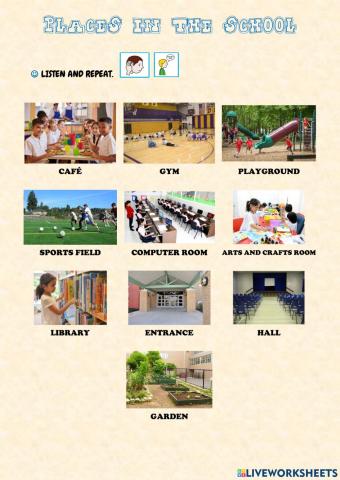 Places in a school