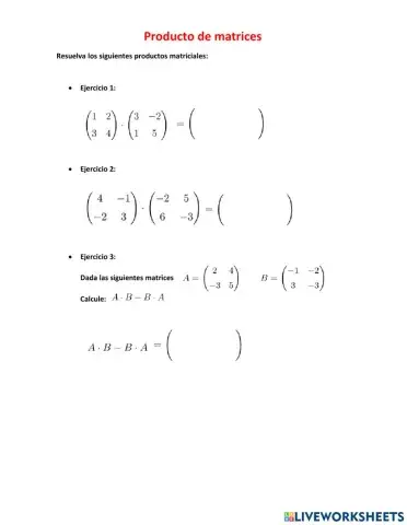 Producto de matrices