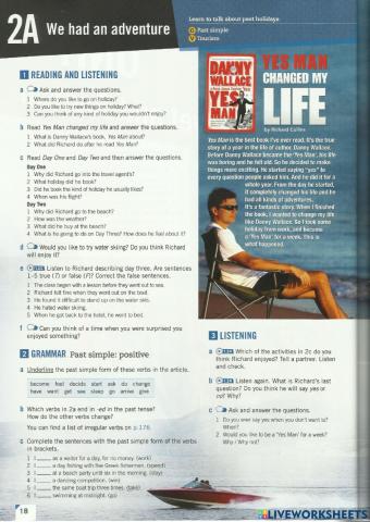 Empower Pre Int Unit 2A pages 18 and 19