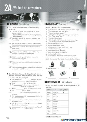 Empower Pre Int WB Unit 2A page 10