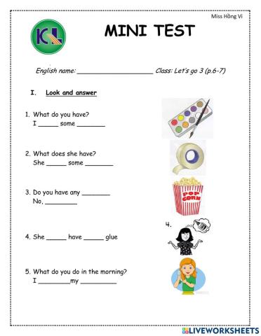 Let's Go 1- Unit 1 and 2