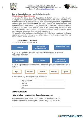 Evaluación de lenguaje