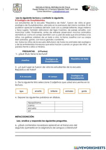 Evaluación de lenguaje