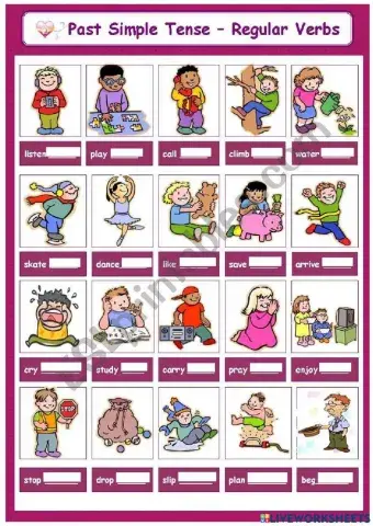 Regular verbs