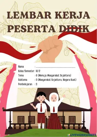 Worksheet kelas 6 tema 6