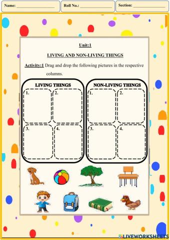 Living and non-living things